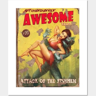 ASTOUNDINGLY AWESOME TALES : Attack Of The Fishman Posters and Art